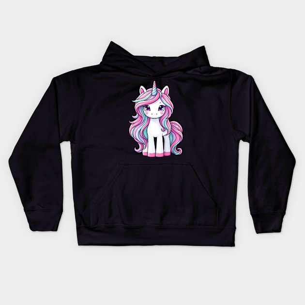 Unicorn S01 D90 Kids Hoodie by Houerd